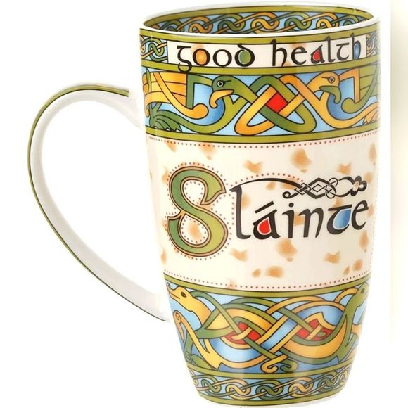 Royal Tara Irish Slainte GoodHealth Mug Tea Cup Coffee Mug Bone China 14oz - Picture 1 of 5